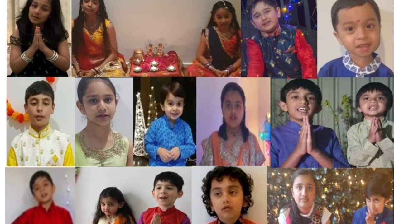 Gujarati children in Australia send Diwali wishes
