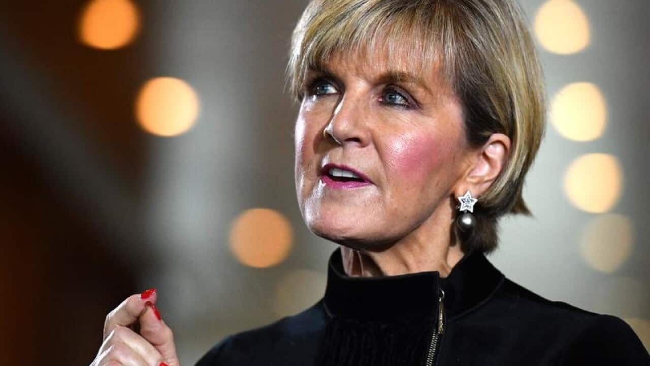 Minister for Foreign Affairs Julie Bishop
