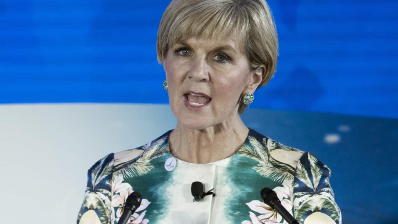 Australian Foreign Minister Julie Bishop