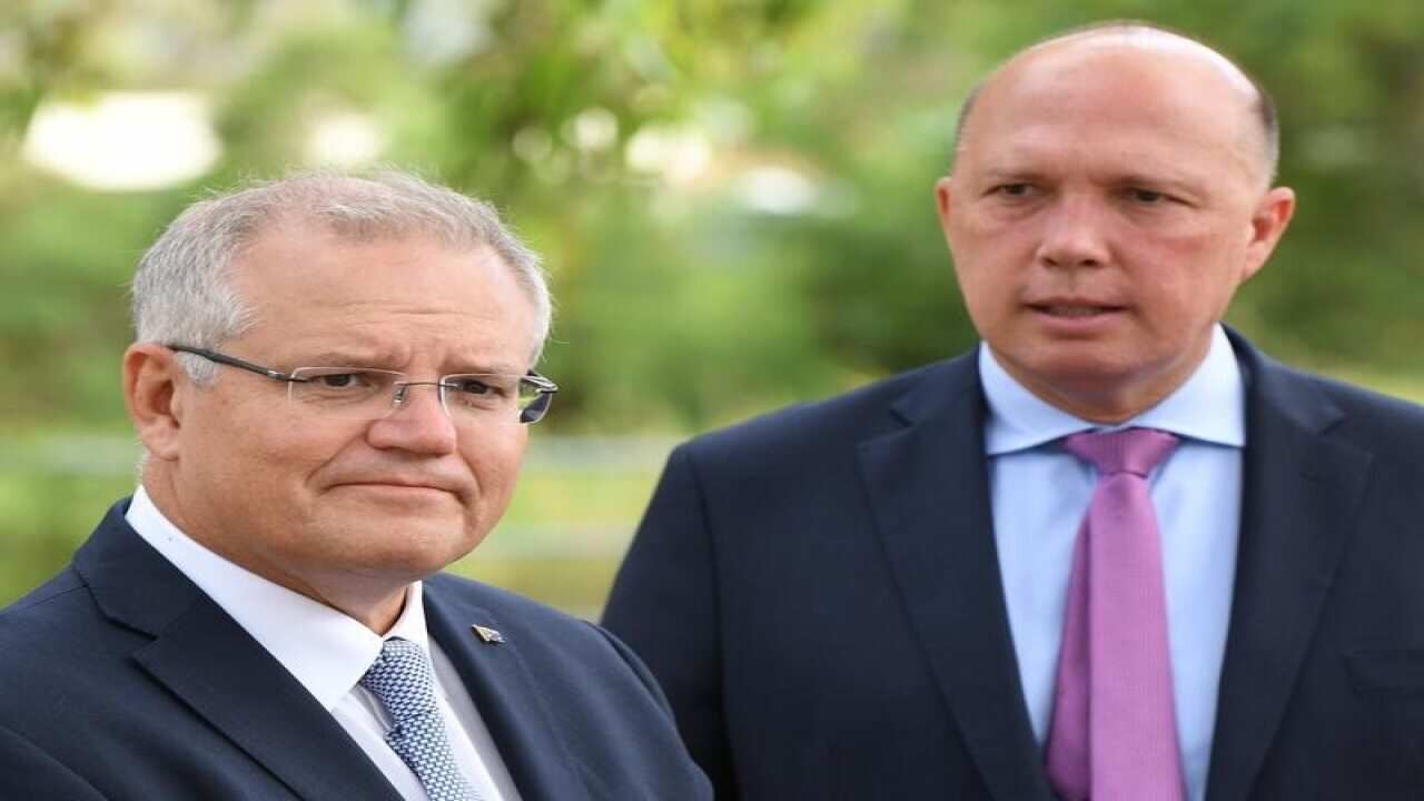Prime Minister Scott Morrison, Minister for Home Affairs Peter Dutton