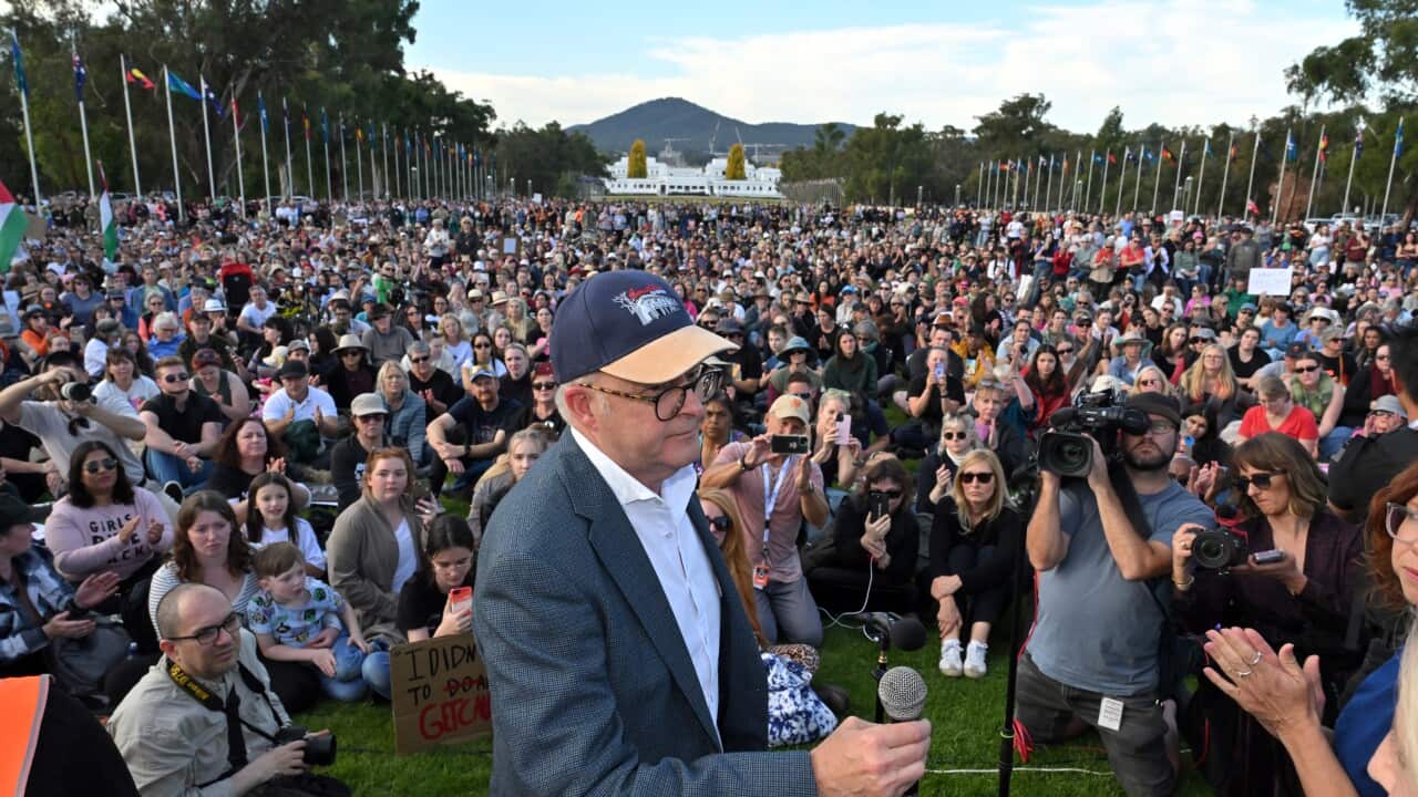 NATIONAL RALLY AGAINST VIOLENCE CANBERRA