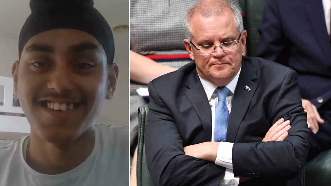 Jagveer Singh and Scott Morrison.