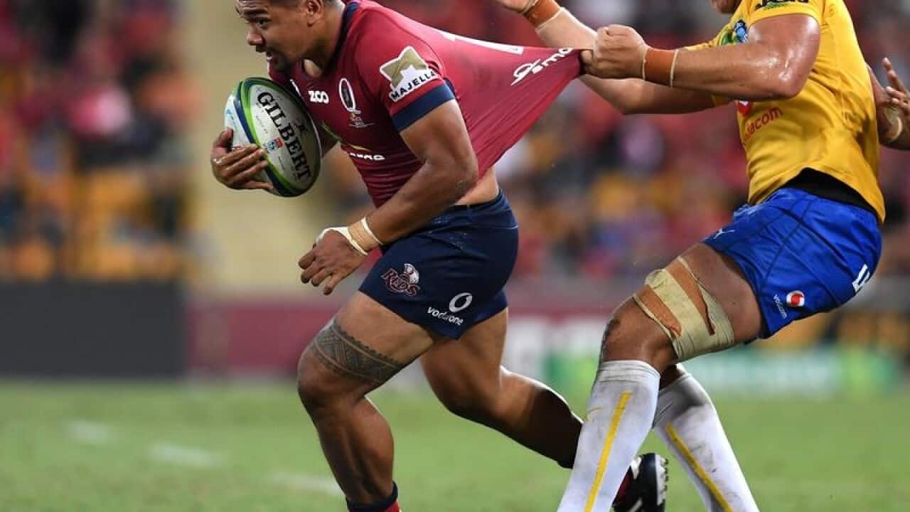 File image of Chris Feauai-Sautia of the Reds in action.