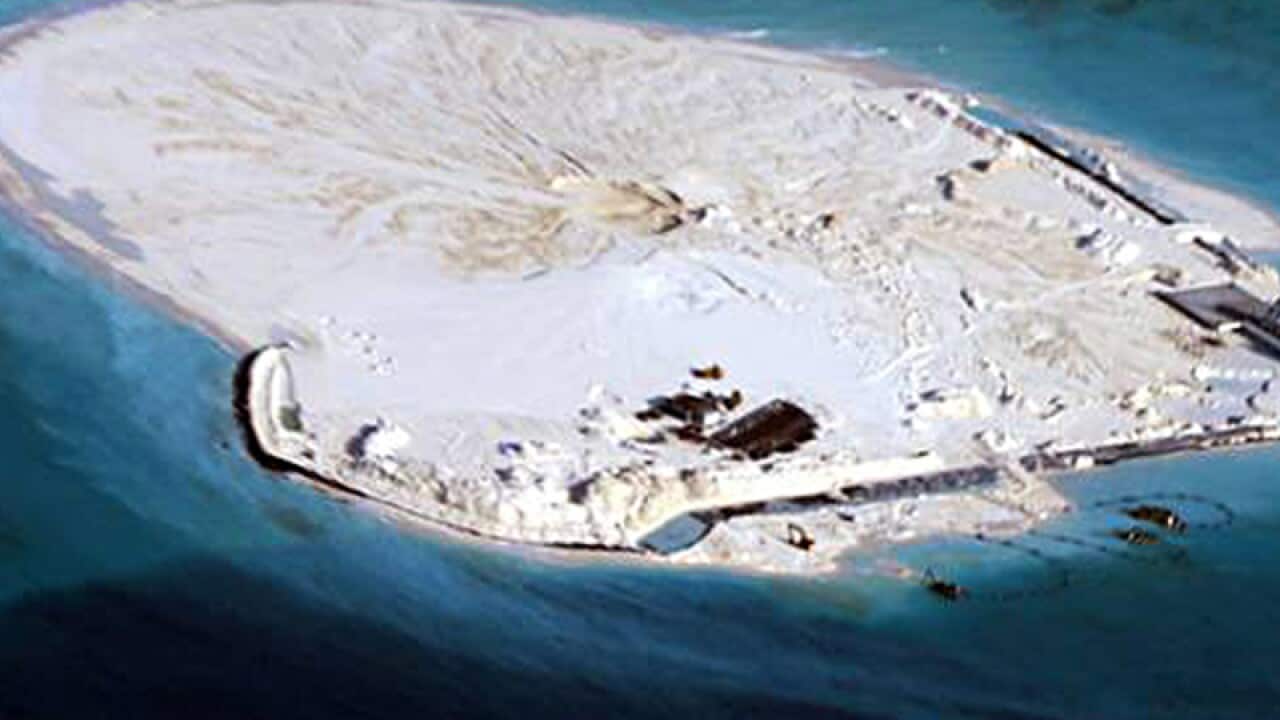 Reclamation of the Johnson South Reef in the South China Sea