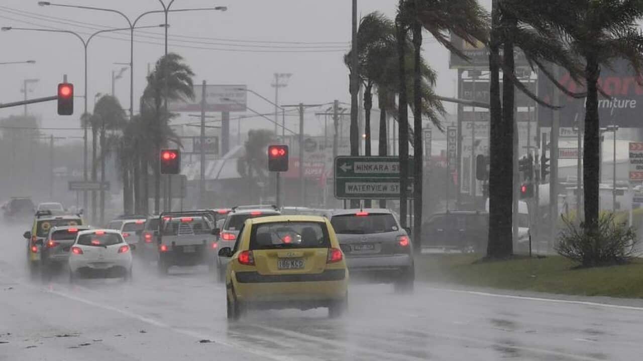 heavy rain and strong winds on Queensland's Sunshine Coast