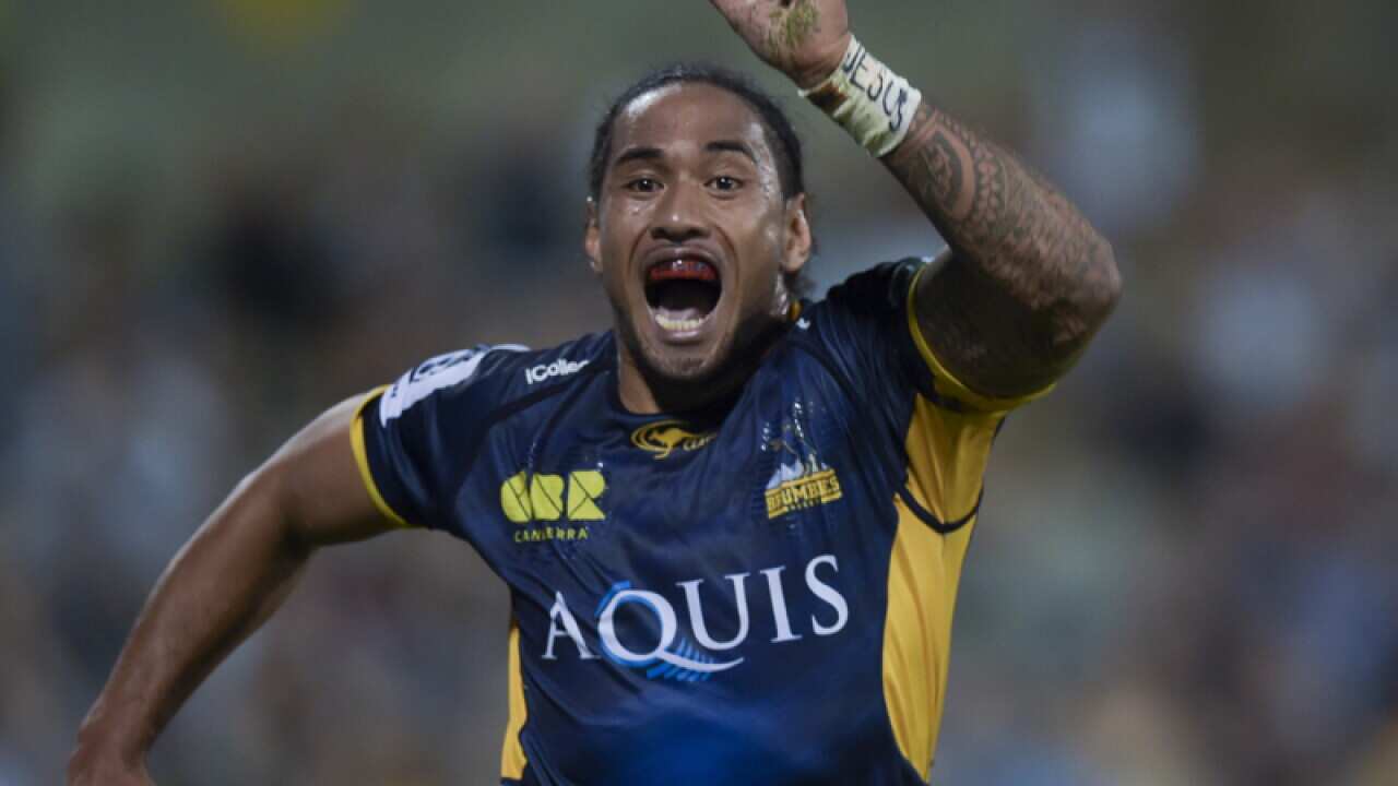 Joe Tomane of the Brumbies.