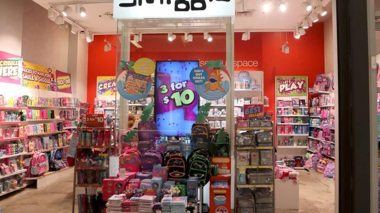 A Smiggle stationary store