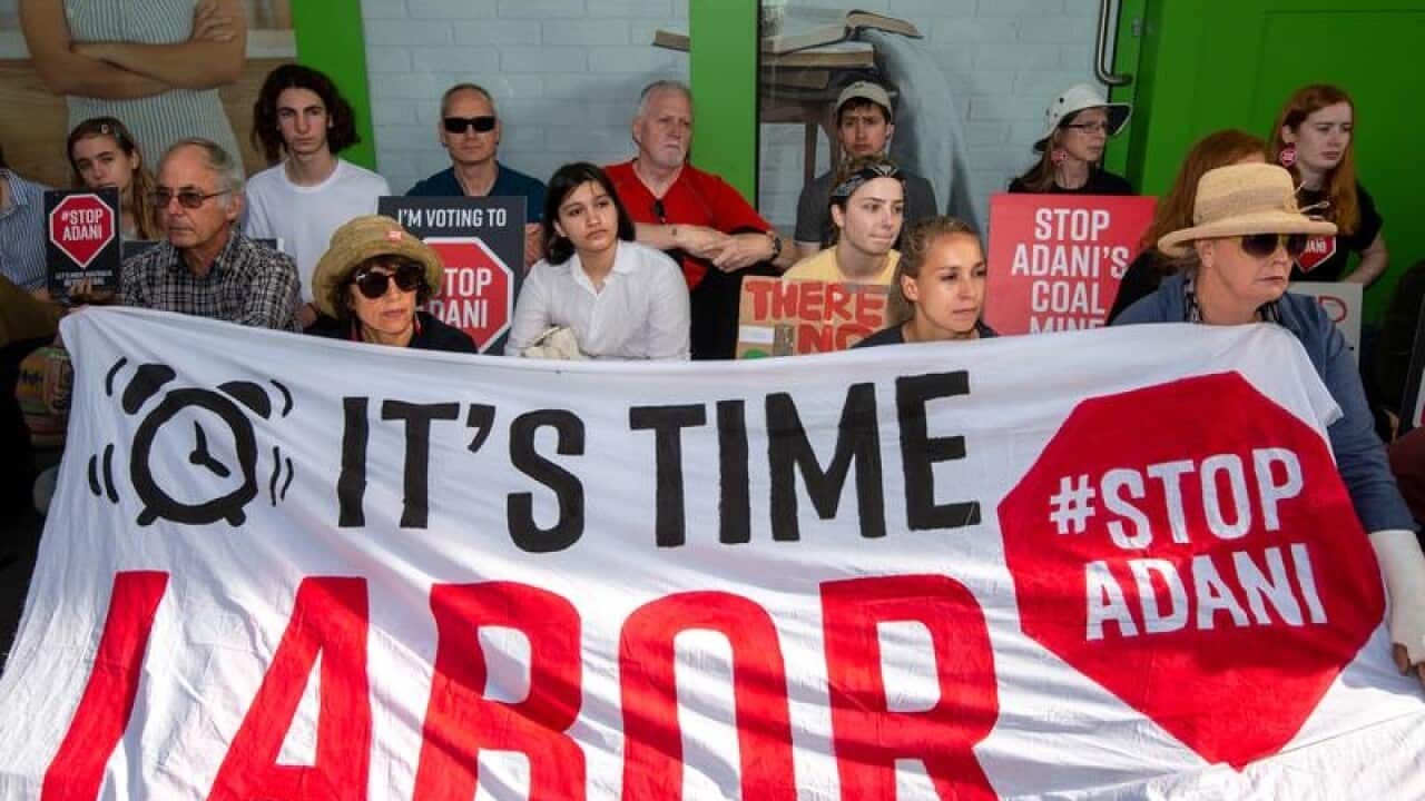 .Anti Adani coal mine protestors