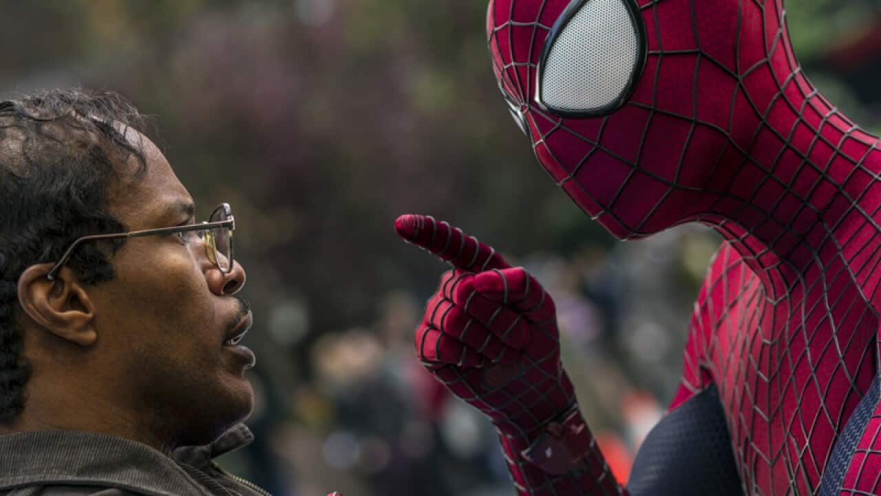 A scene from The Amazing Spider-Man 2