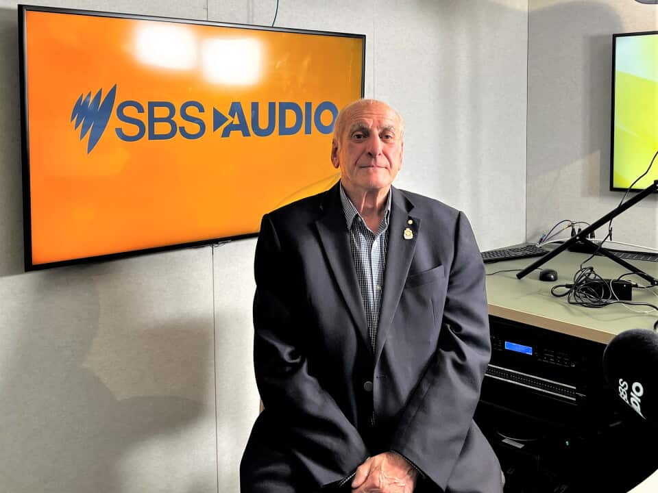 Steve Kyritsis at Melbourne's SBS studios