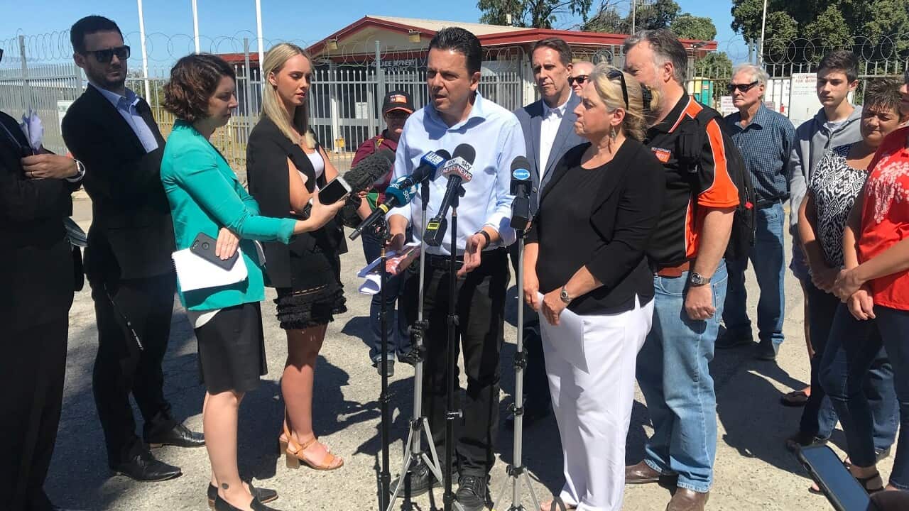 Nick Xenophon on the campaign trail