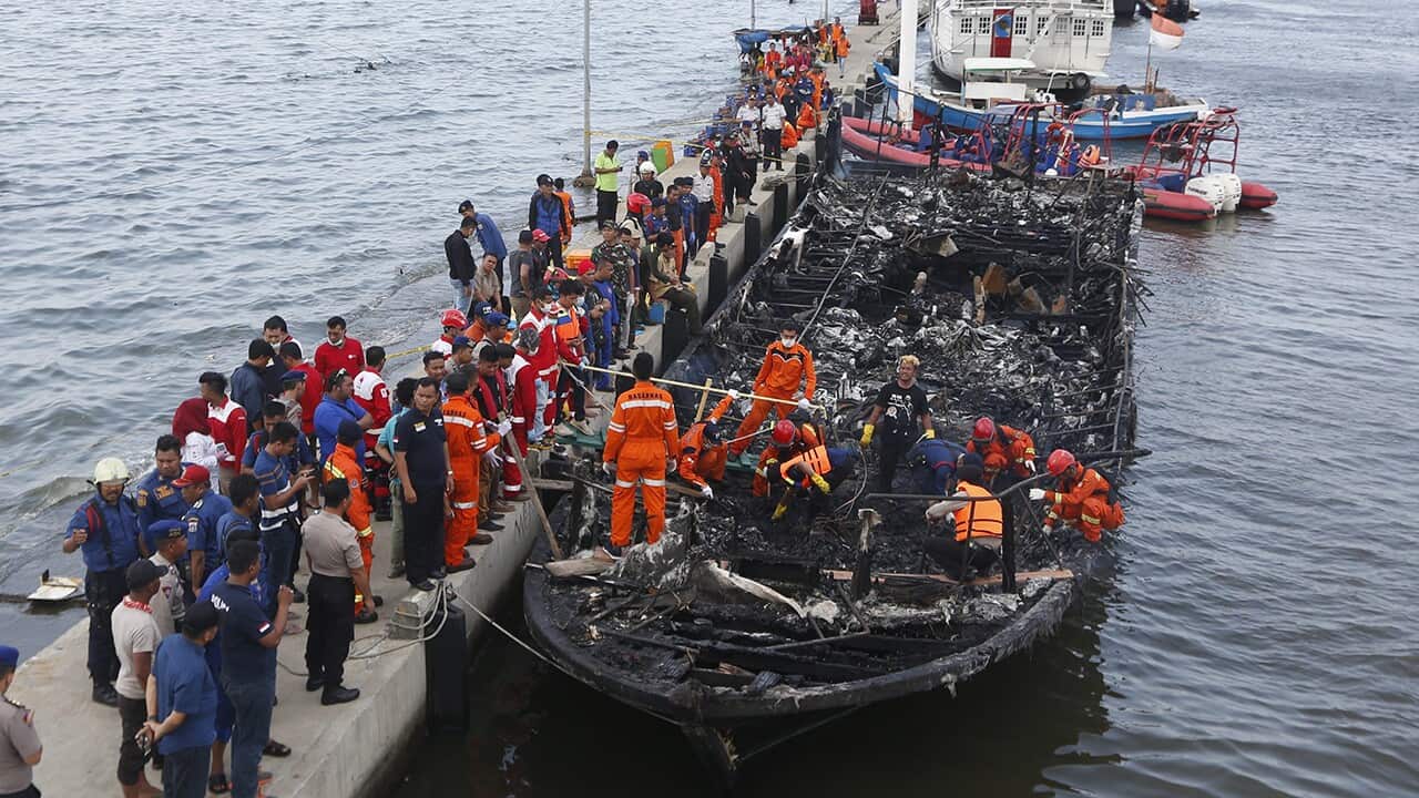 Indonesia boat fire