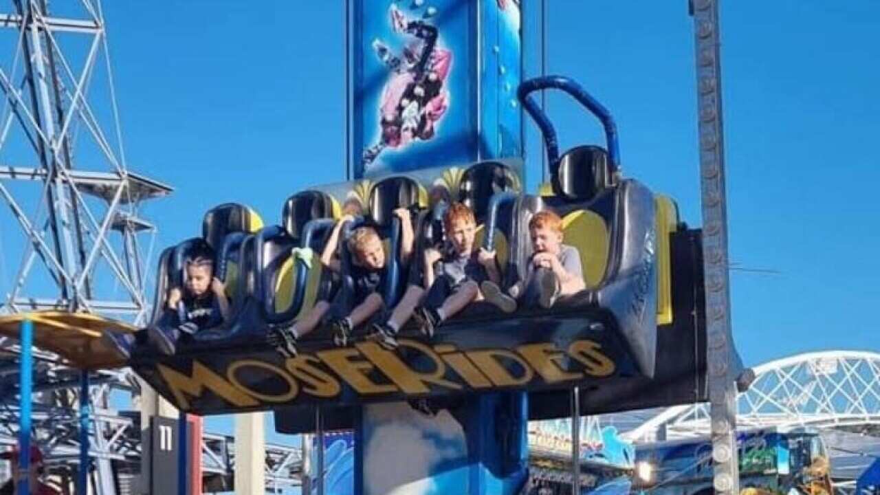 An onlooker captured a photo of the near-miss incident as it unfolded.