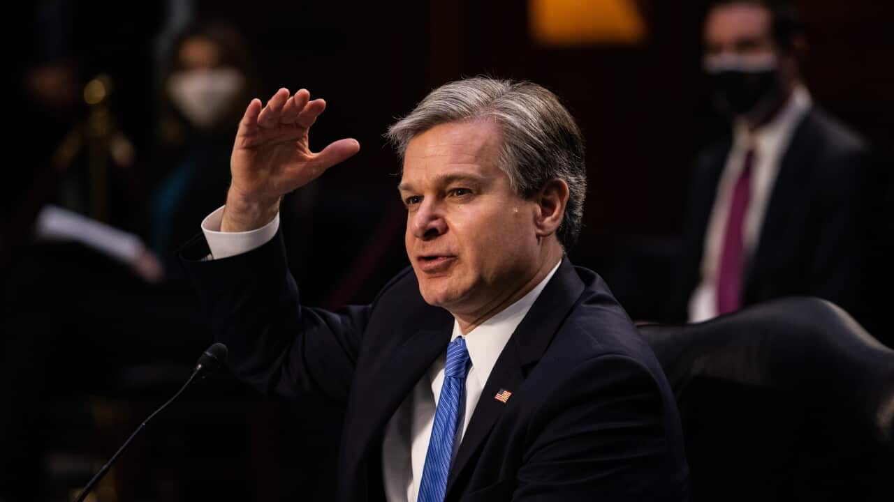 FBI Director labels the US Capitol riots as "domestic terrorism".