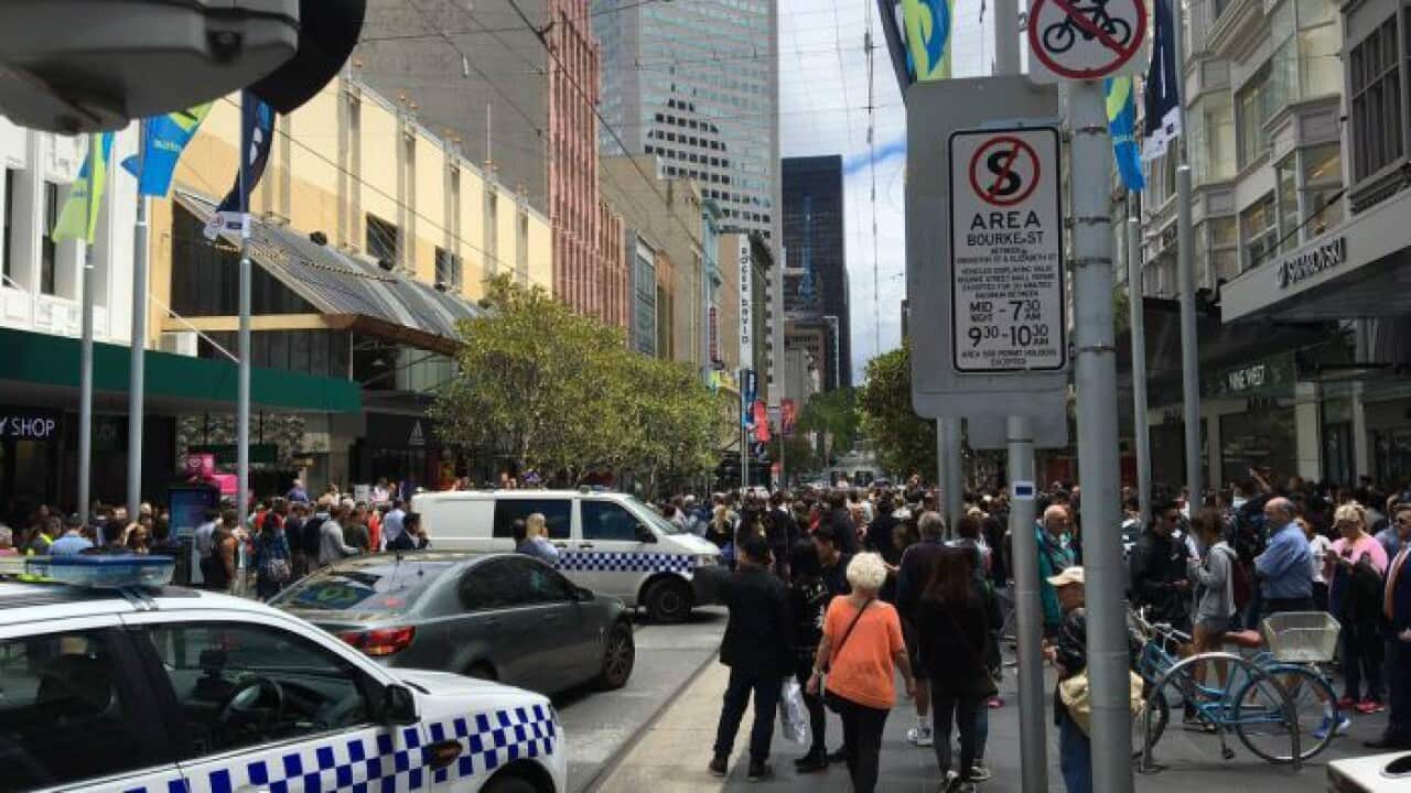 Police say a number of people have been injured in the incident. (Twitter: Thomas Bick)