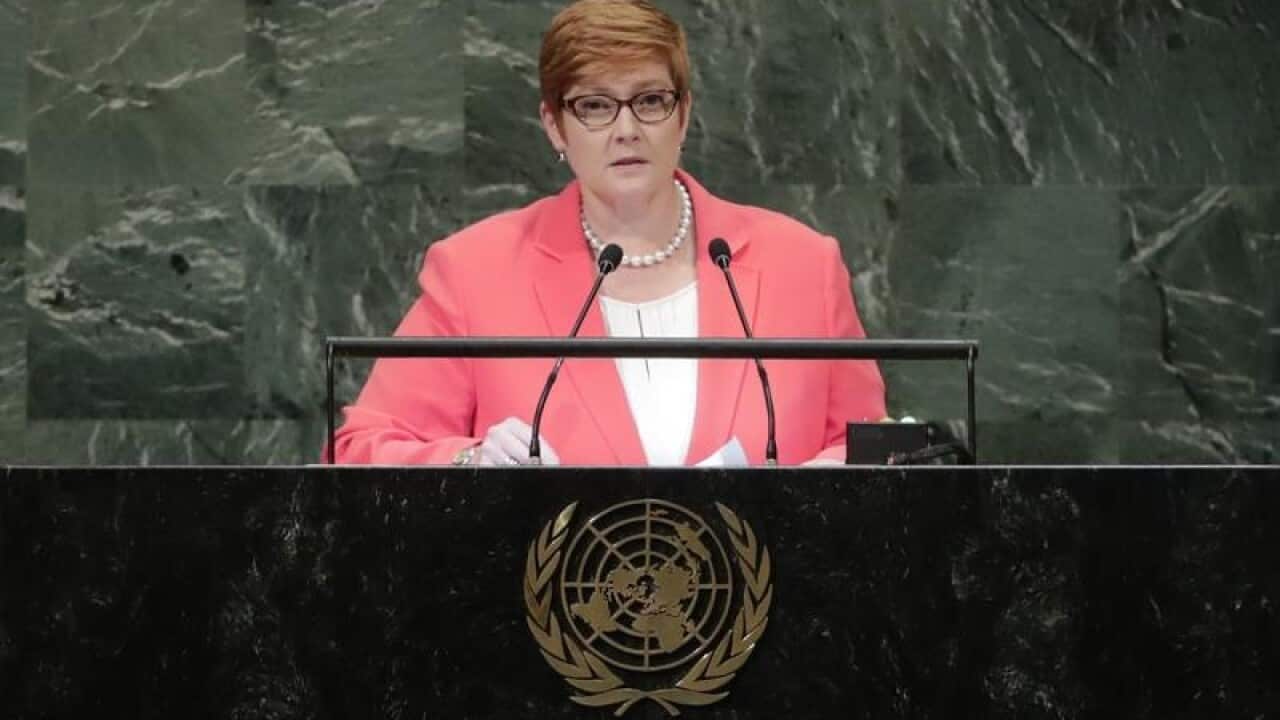 Australia's Foreign Minister Marise Payne
