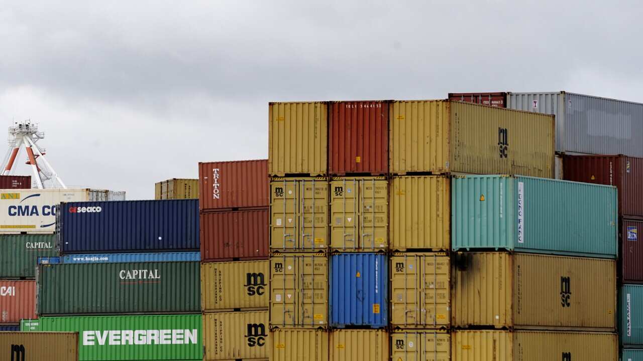 Shipping containers on the wharves in Melbourne - AAP.jpg