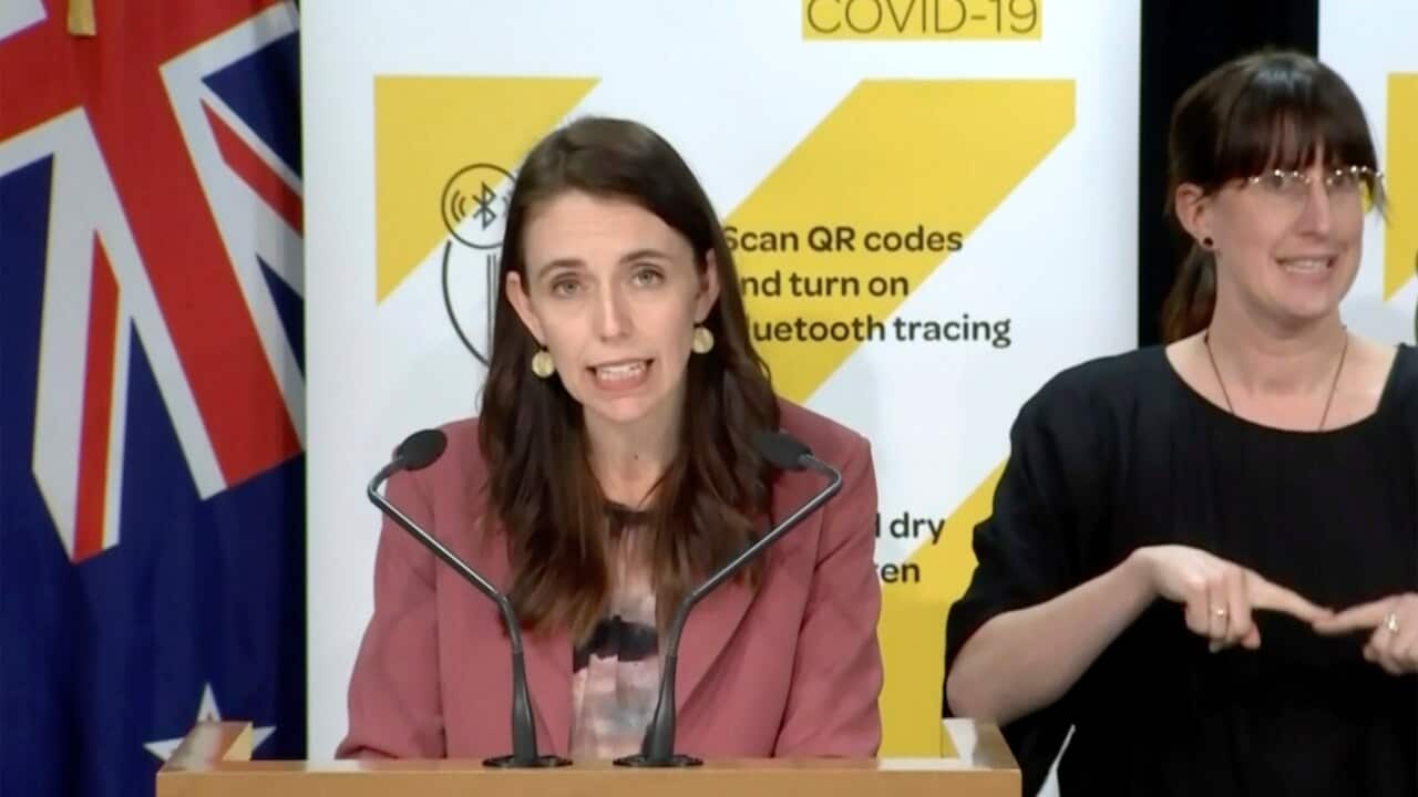 New Zealand Prime Minister Jacinda Ardern speaks in Wellington