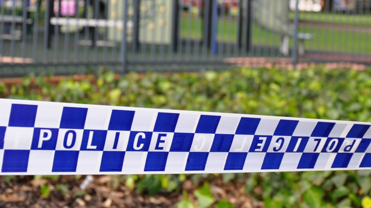 A police crime scene