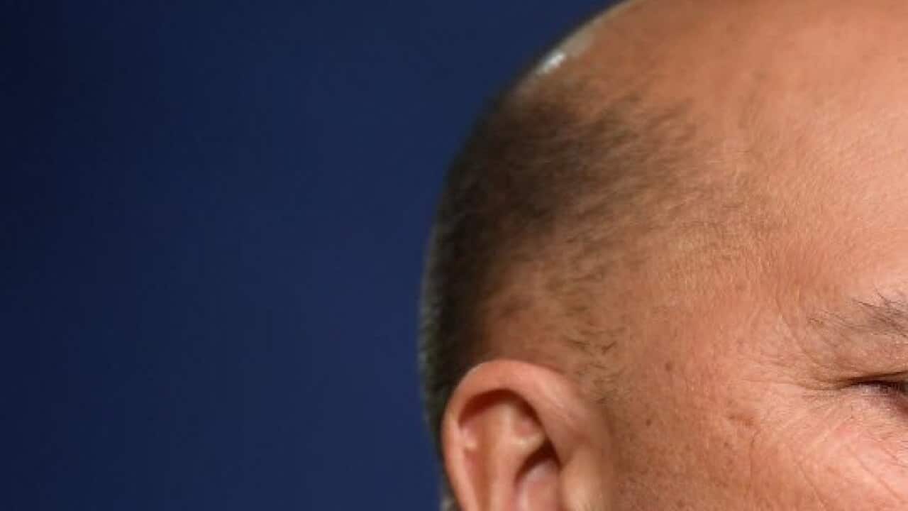 Minister for Home Affairs Peter Dutton speaks to the media during a press conference in Sydney, Thursday, November 22, 2018.