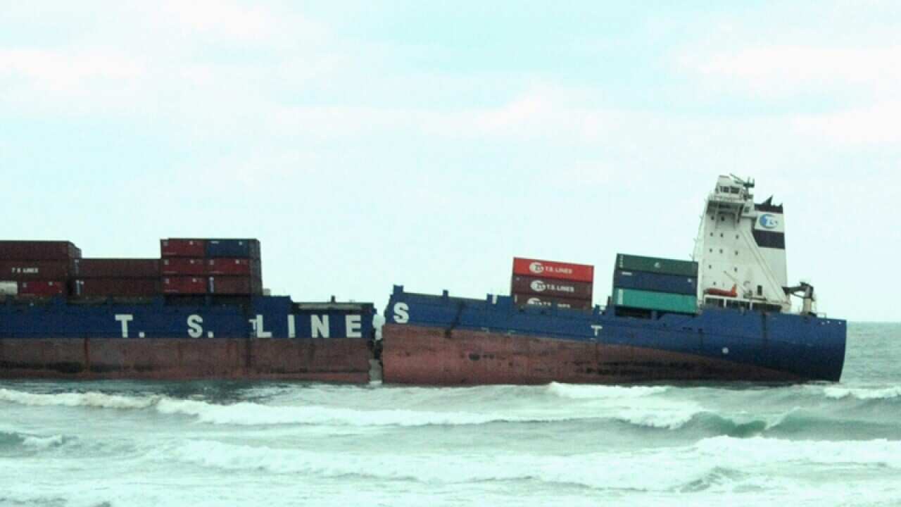 Taiwanese container ship 'T.S. Lines'