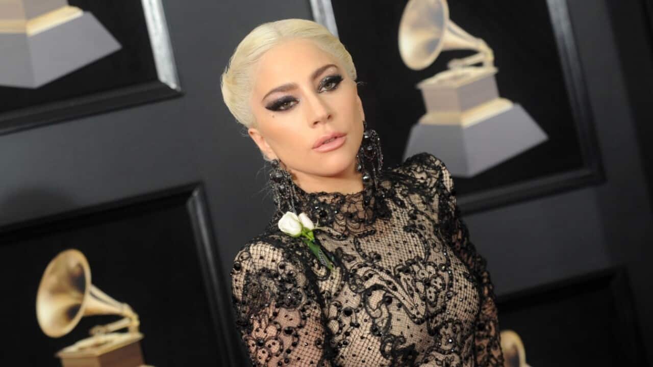 Lady Gaga at The 60th Annual GRAMMY Awards in New York City