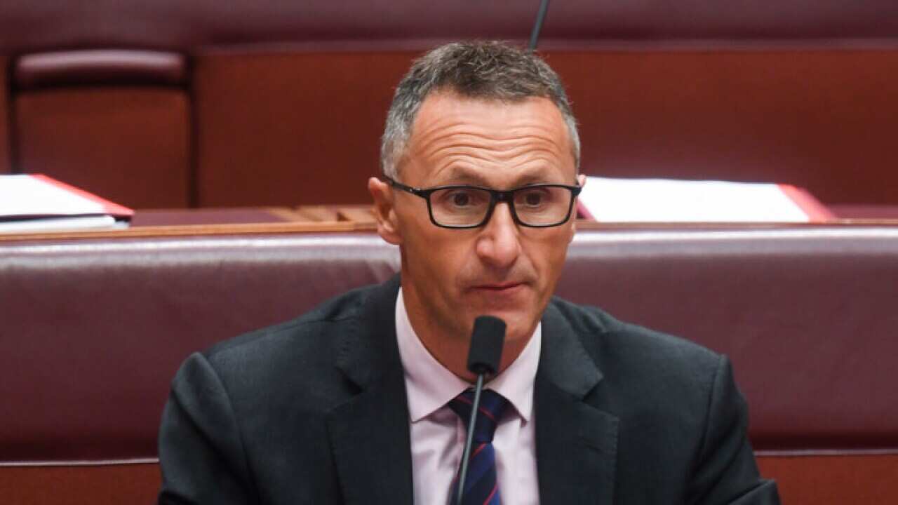 The leader of the Australian Greens Senator Richard Di Natale