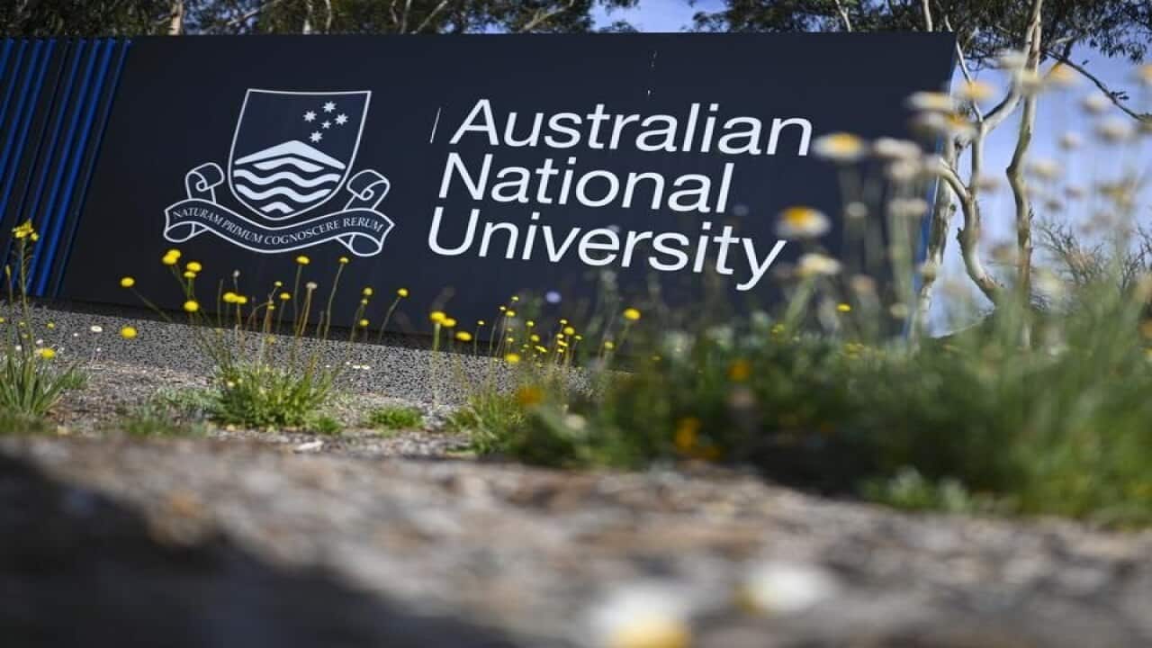 The logo of the Australian National University