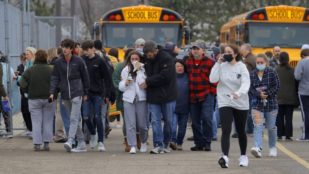 The school was placed on lockdown after the attack, with some children sheltering in locked classrooms while officers searched the premises.