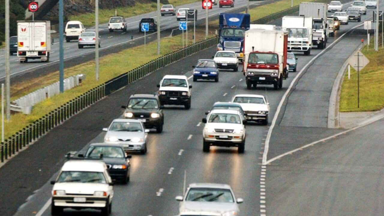 A busy section of the Western Wing Road