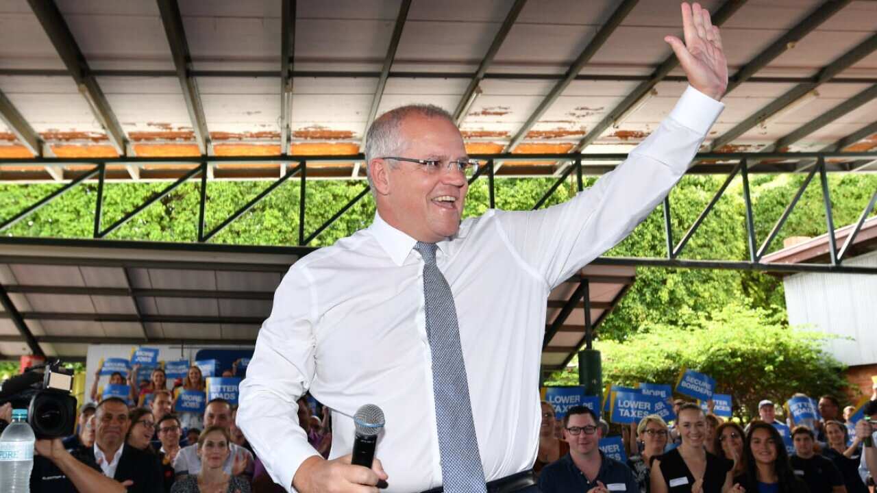Waziri Mkuu Scott Morrison azungumza katika kampeni ya chama cha Liberal National