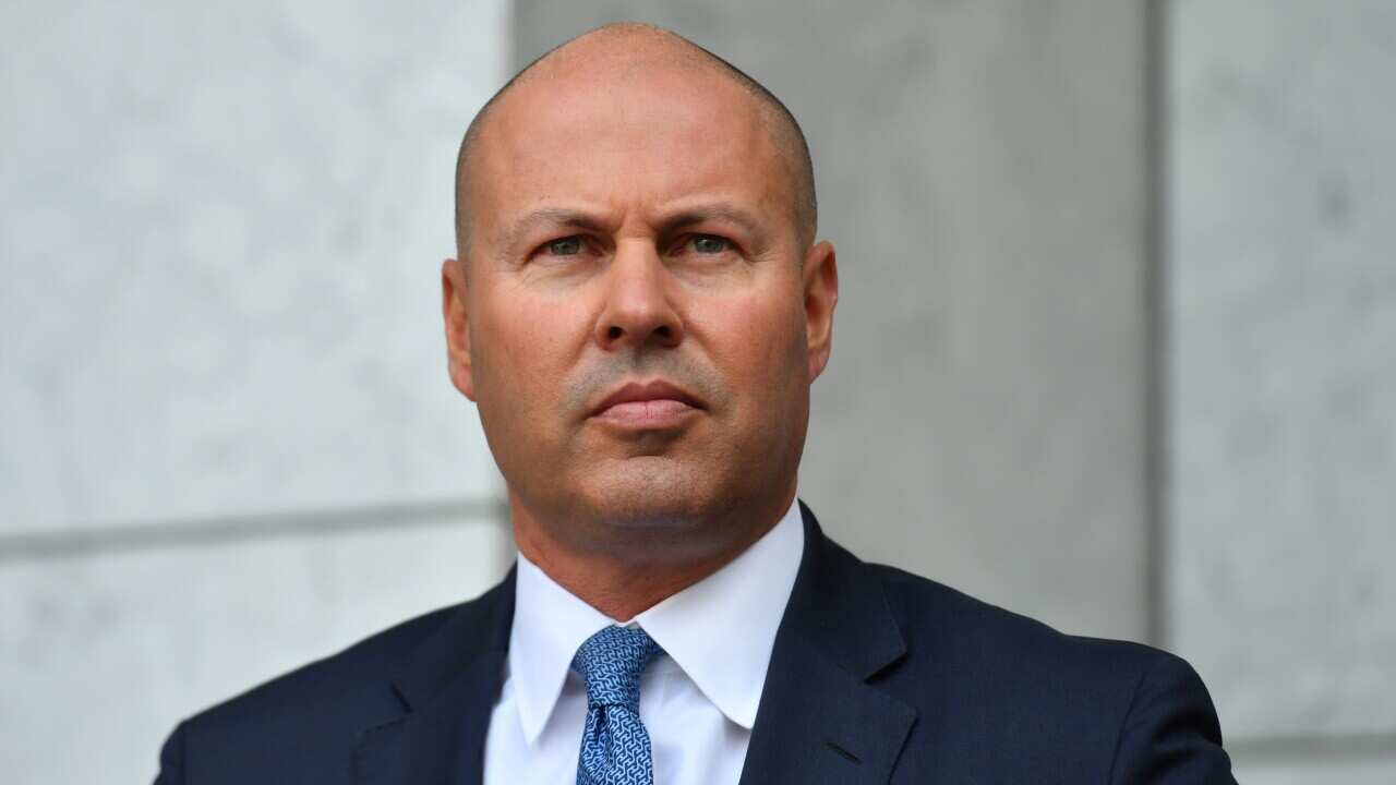 Treasurer Josh Frydenberg during a press conference at Parliament House in Canberra, Wednesday, 19 January, 2022.