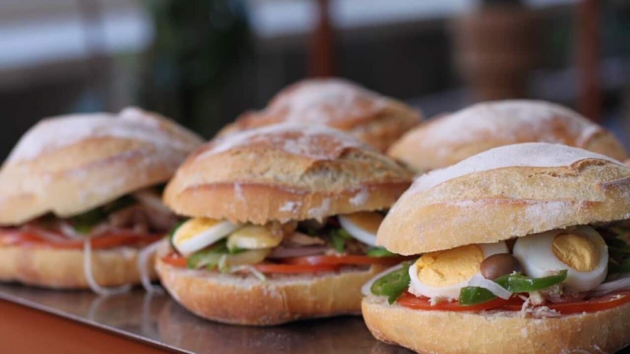 The famous pan bagnat from Pan by Z in Nice.