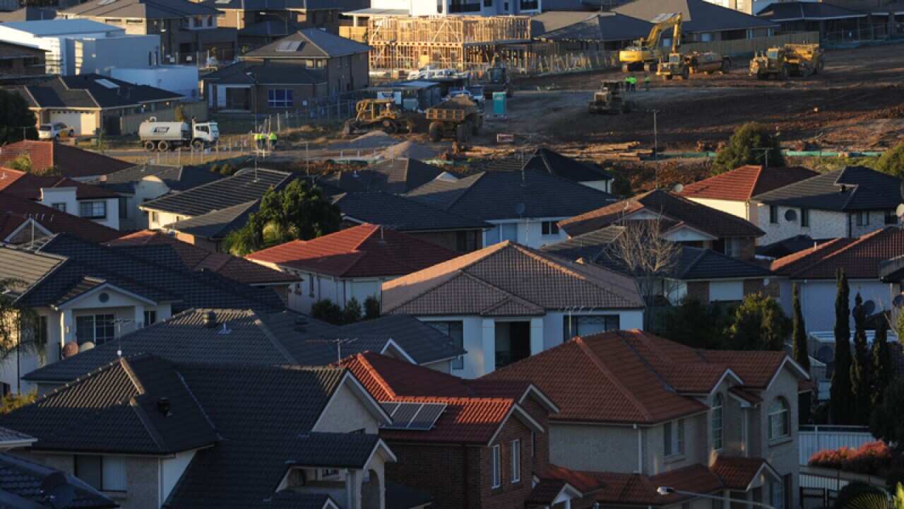 A new housing estate in western Sydney