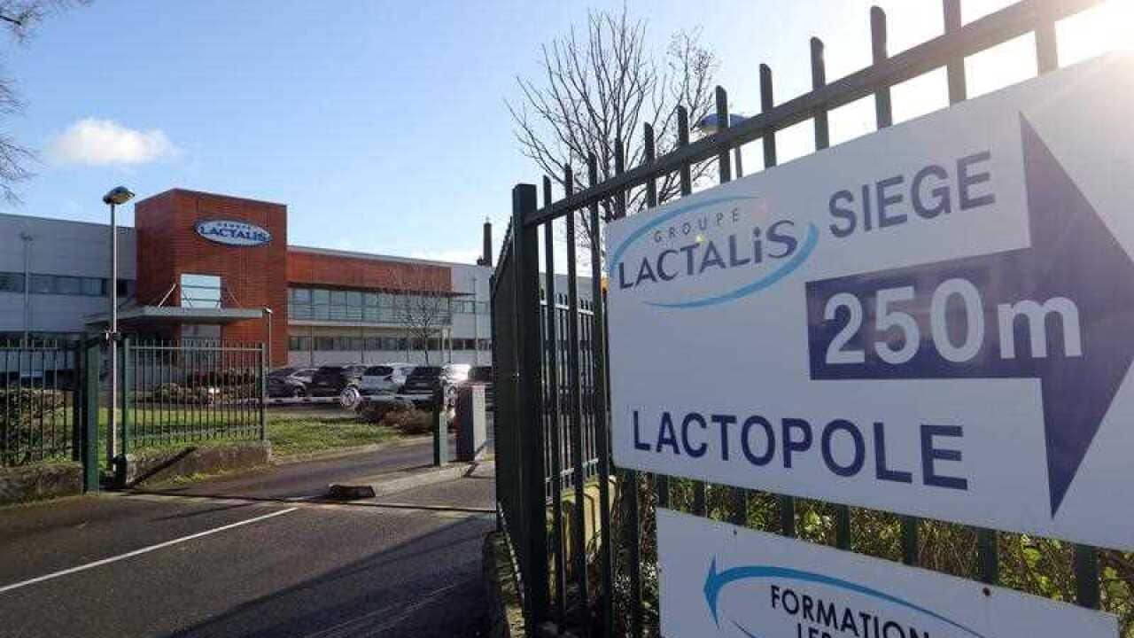 Head Office and Factory of dairy group Lactalis in Laval, France, 19 January 2018.