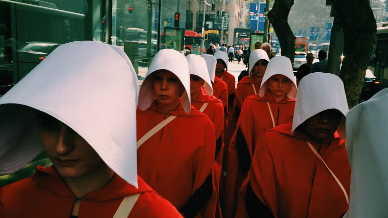 Handmaids on the streets of Sydney