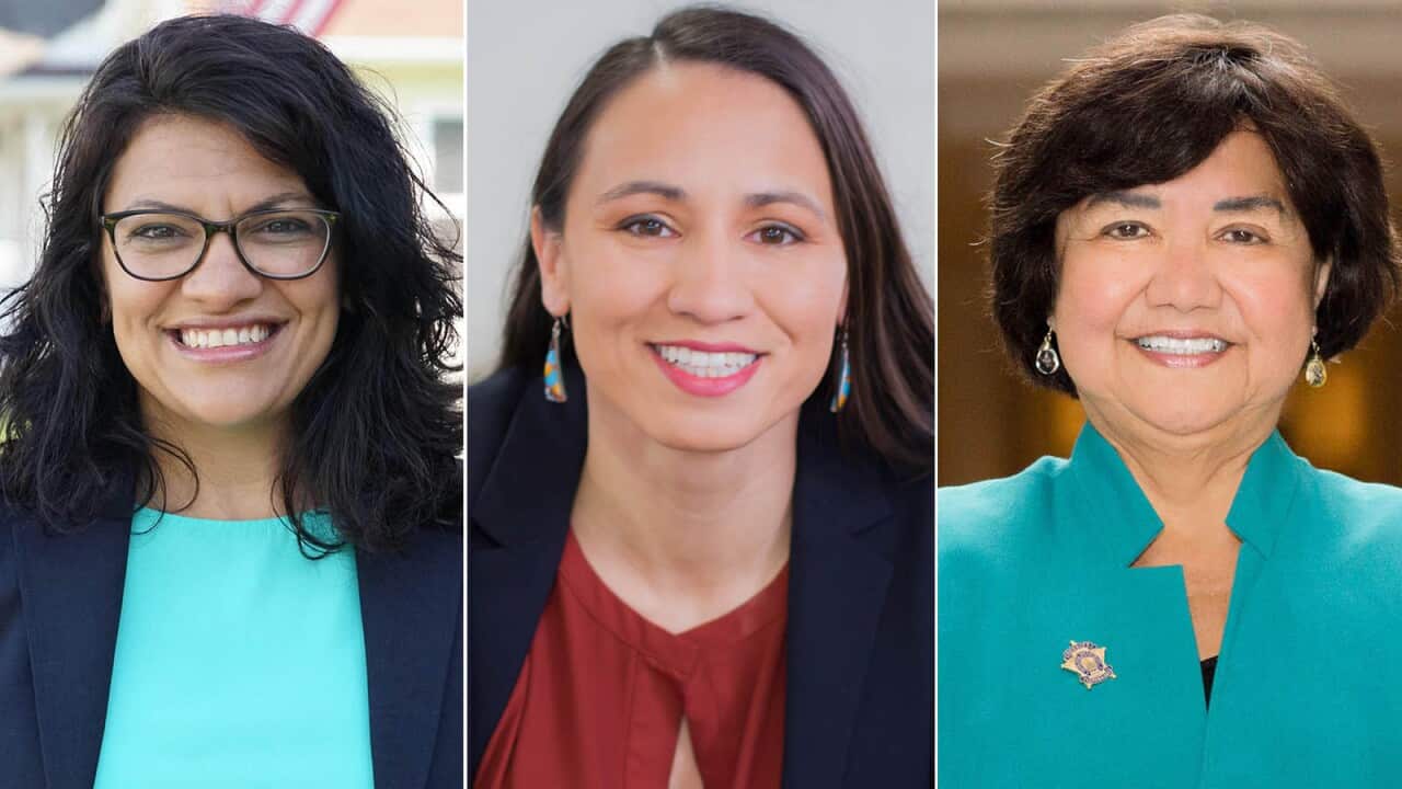Rashida Tlaib, Sharice Davids and Lupe Valdez.