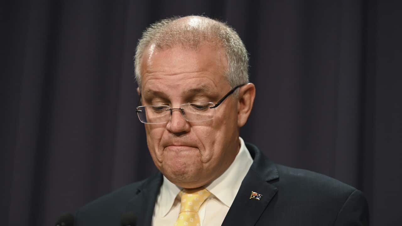 Australian Prime Minister Scott Morrison speaks to the media during a press conference in Canberra, Tuesday, March 5, 2019. (AAP Image/Lukas Coch) NO ARCHIVING