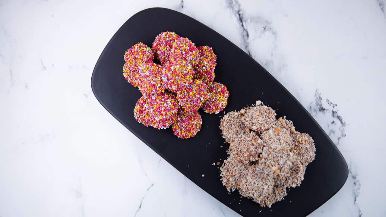 Homemade chocolate freckles