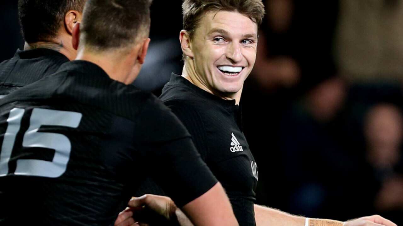 Beauden Barrett of the All Blacks