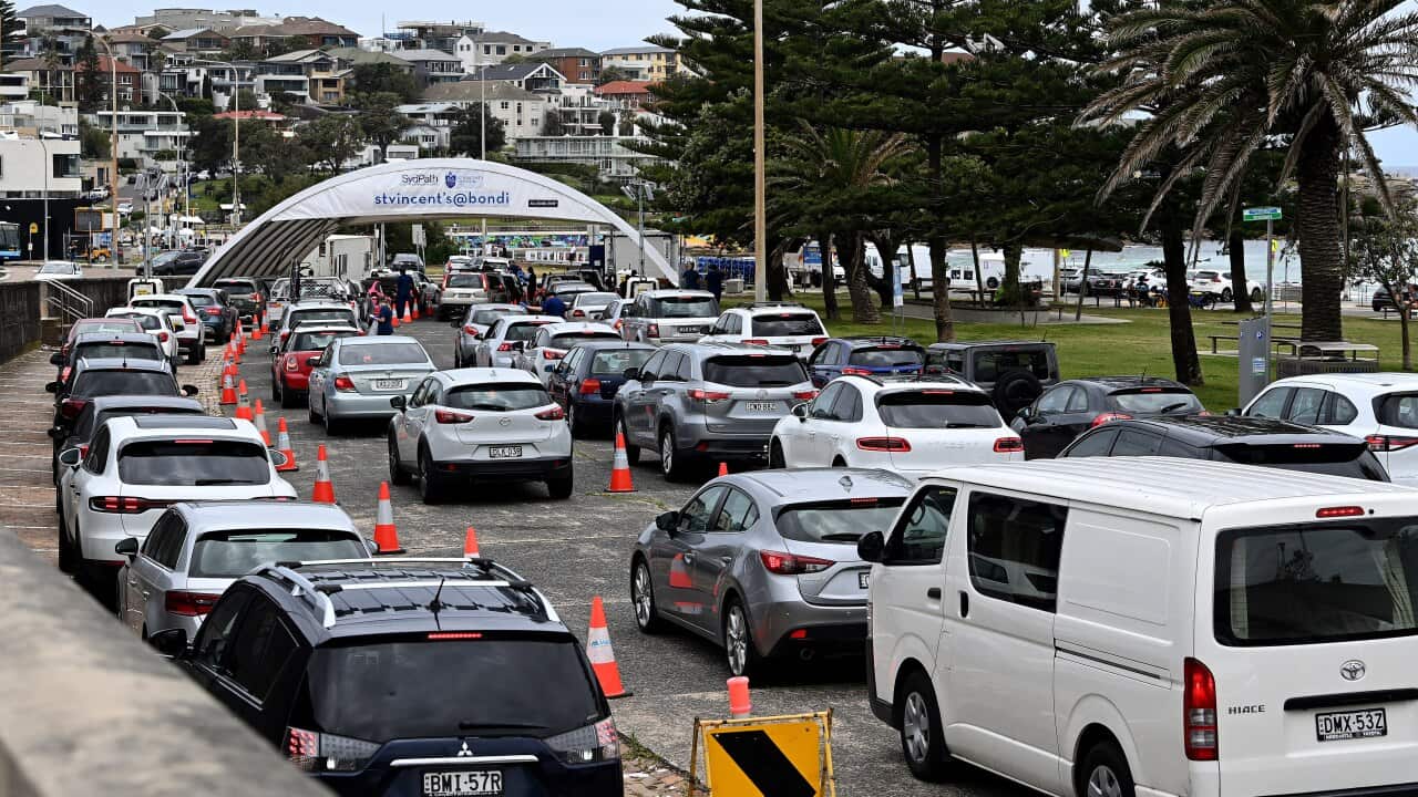 St Vincents Hospital drive-through testing clinic