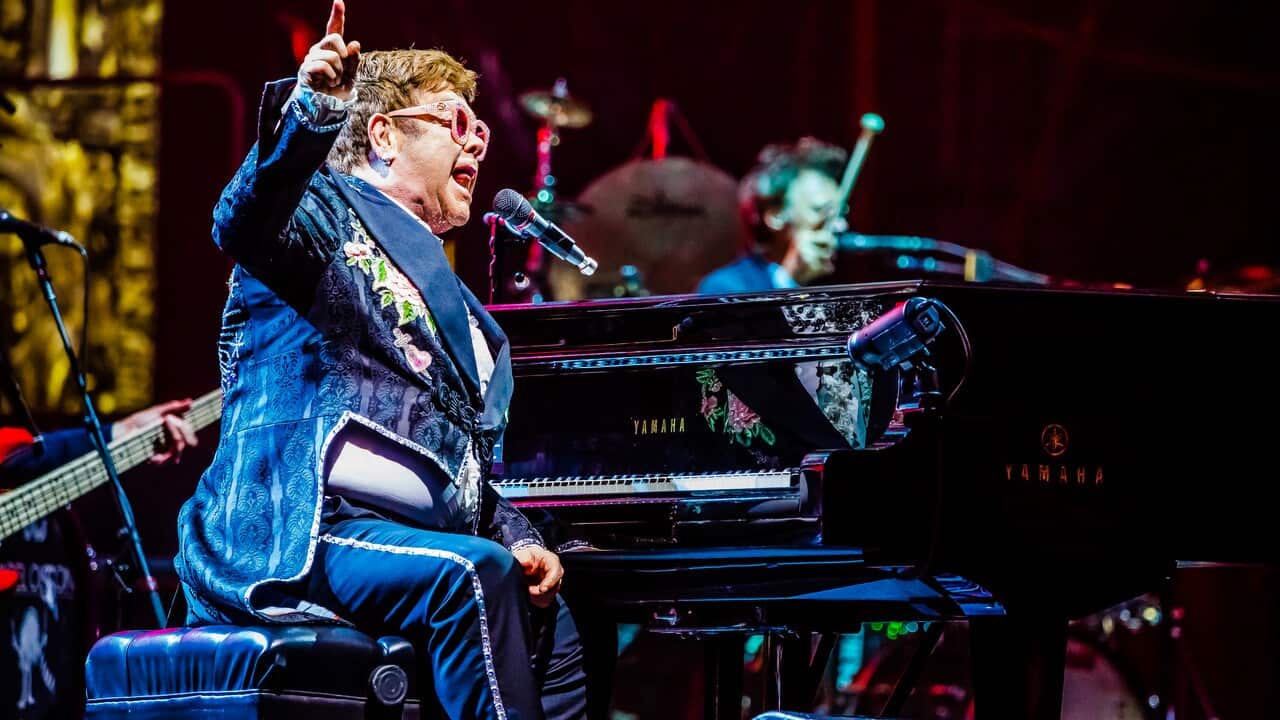 Elton John performing for the first date of the Arena di Verona on 29 May, 2019 in Verona, Italy. 