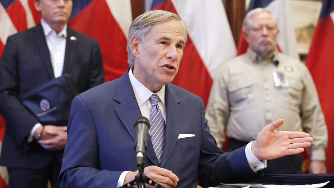 A file photo of Texas Governor Greg Abbott.
