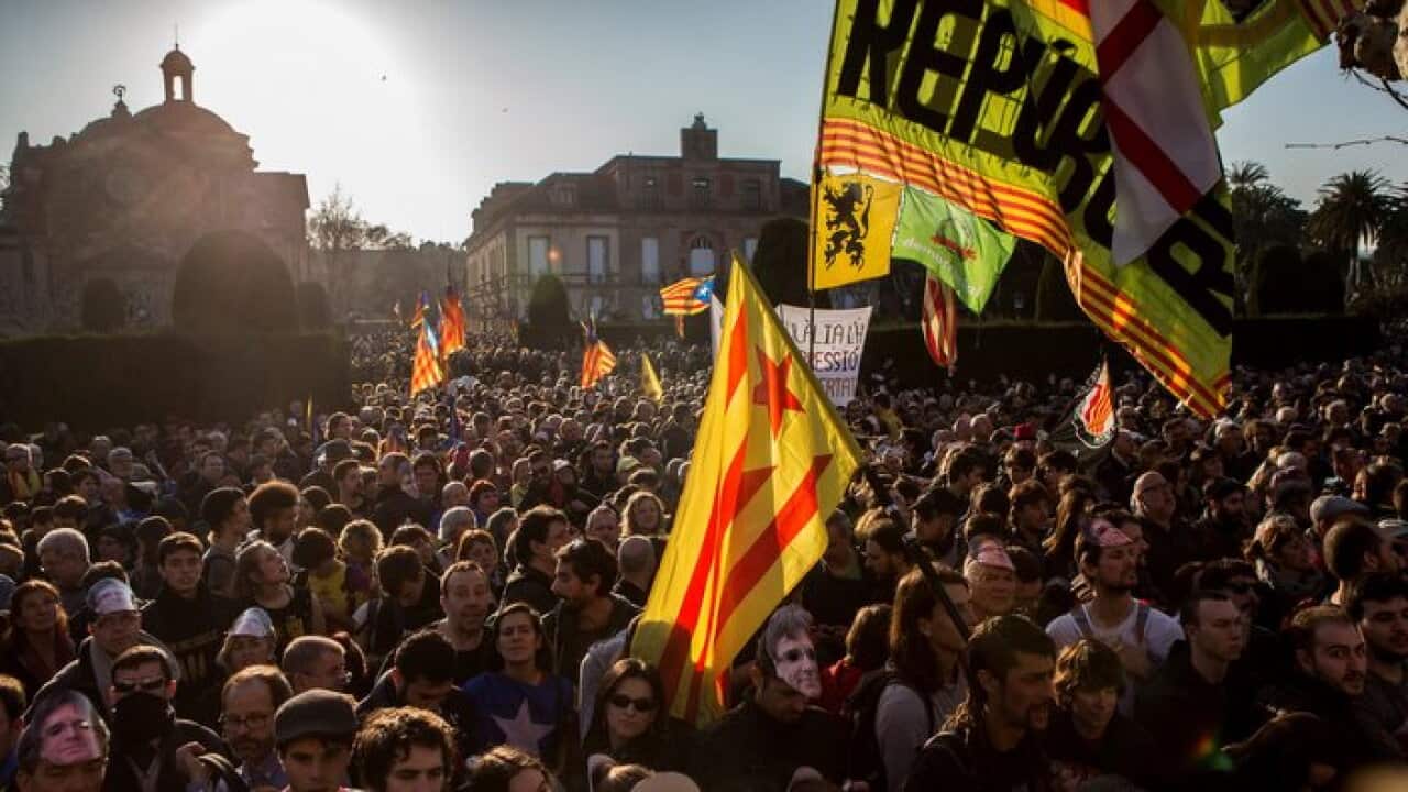 Demonstration in Barcelona