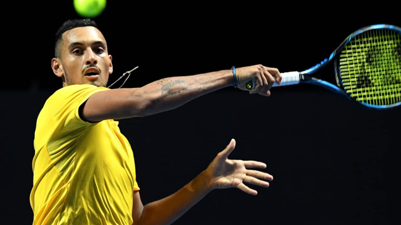 Nick Kyrgios of Australia
