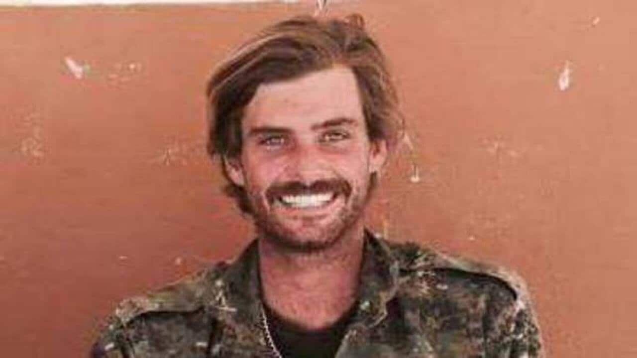 A supplied image obtained Monday, July 6, 2015 of Gold Coast man Reece Harding who died after stepping on a landmine while fighting with the Kurdish YPG battling to defeat Islamic State. (AAP Image/ Supplied) NO ARCHIVING, EDITORIAL USE ONLY
