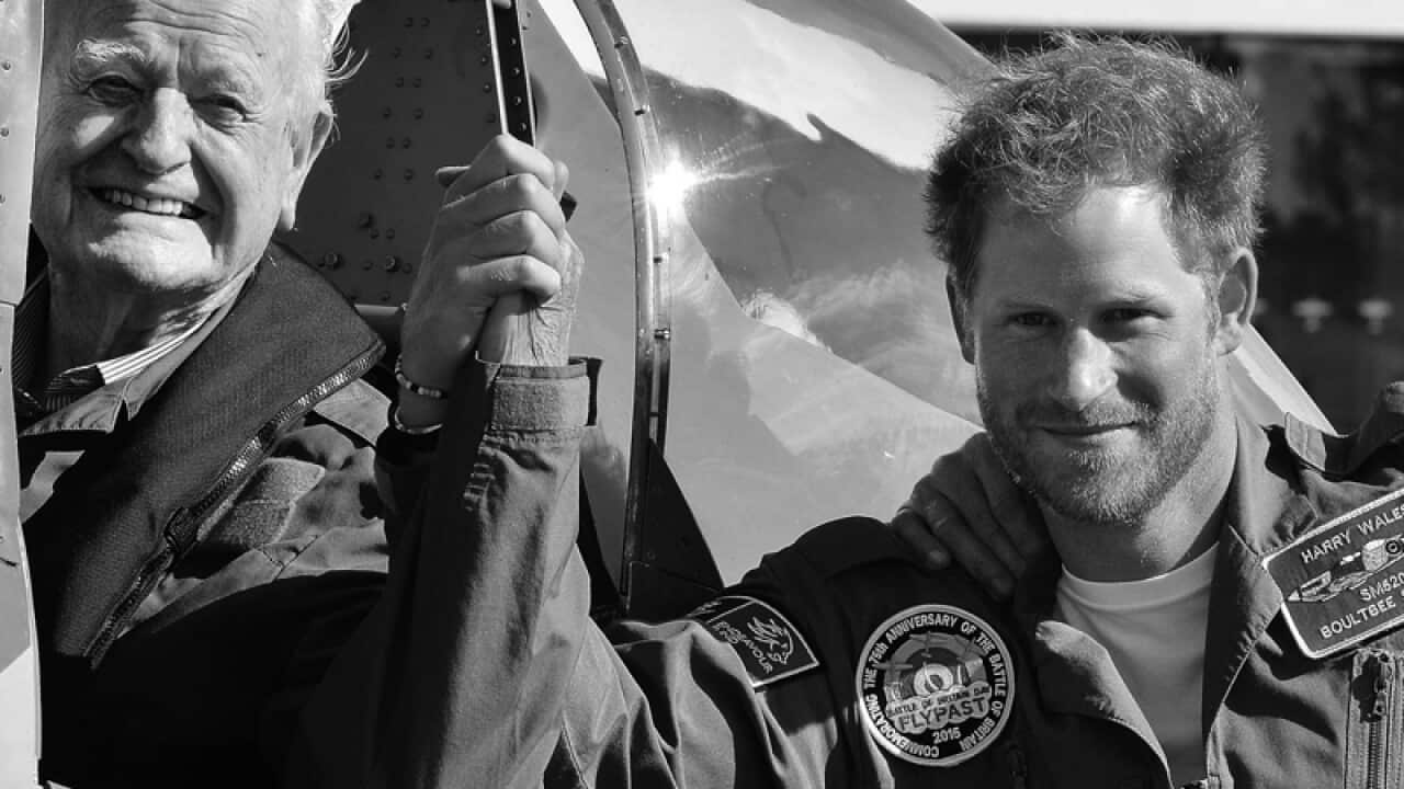 The picture chosen by Prince Harry as his Christmas card