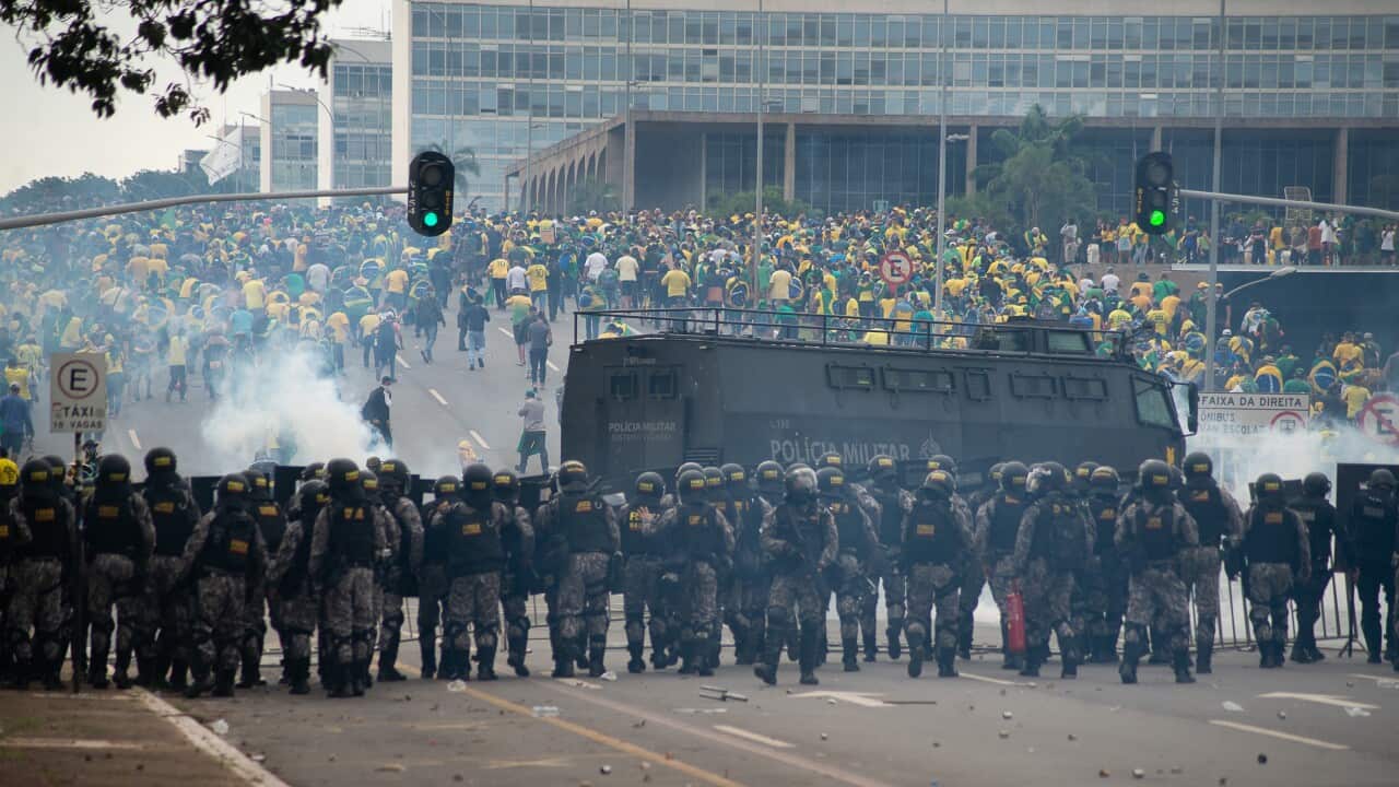 Authorities respond to protesters in Brazil storming government buildings