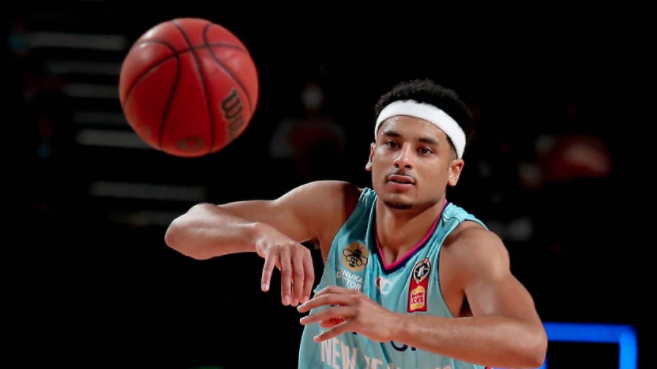 Tai Webster during a match at Adelaide Entertainment Centre in Adelaide Friday, January 22, 2021.