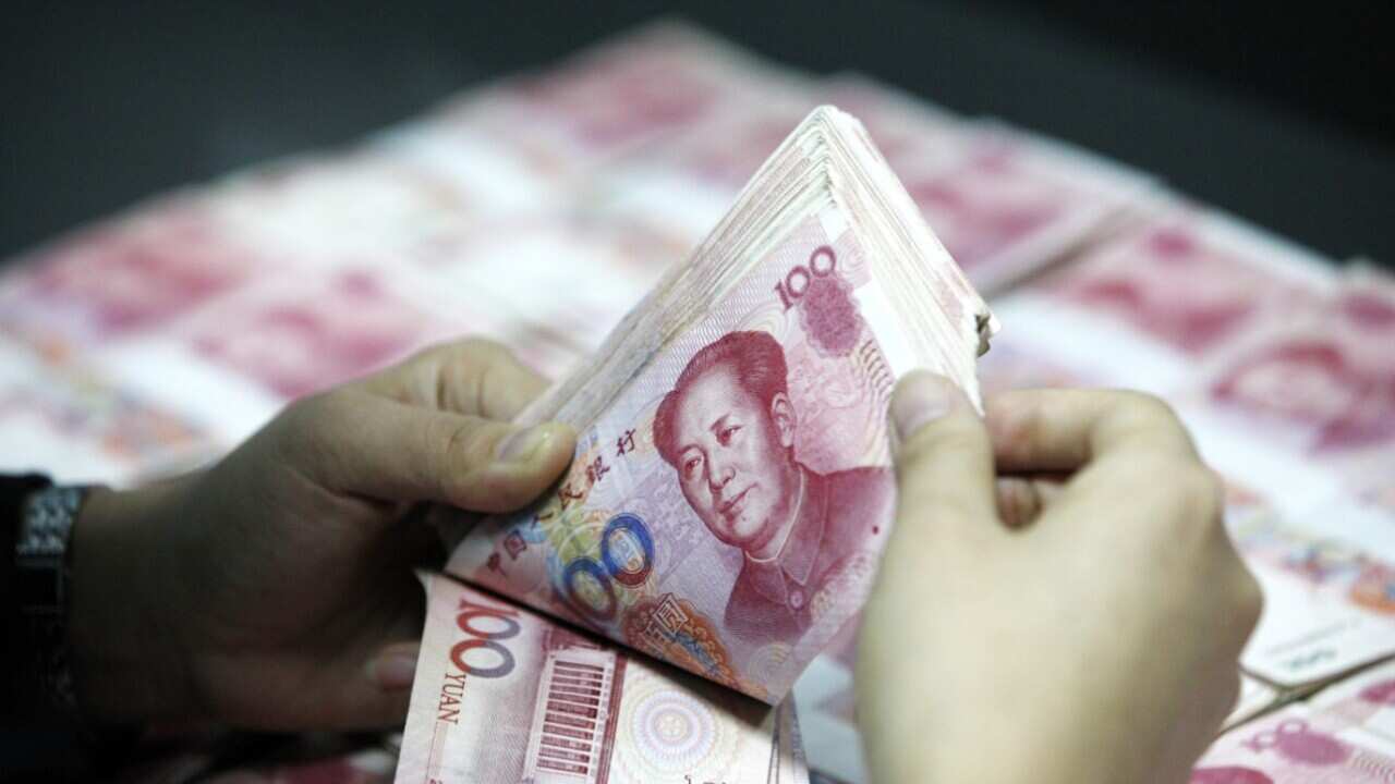 A file image of Chinese money